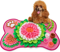 Snuffle Mat for Dogs, Pet Snuffle Mat for Small and Medium Dogs - Pink / 24"L x 16"W