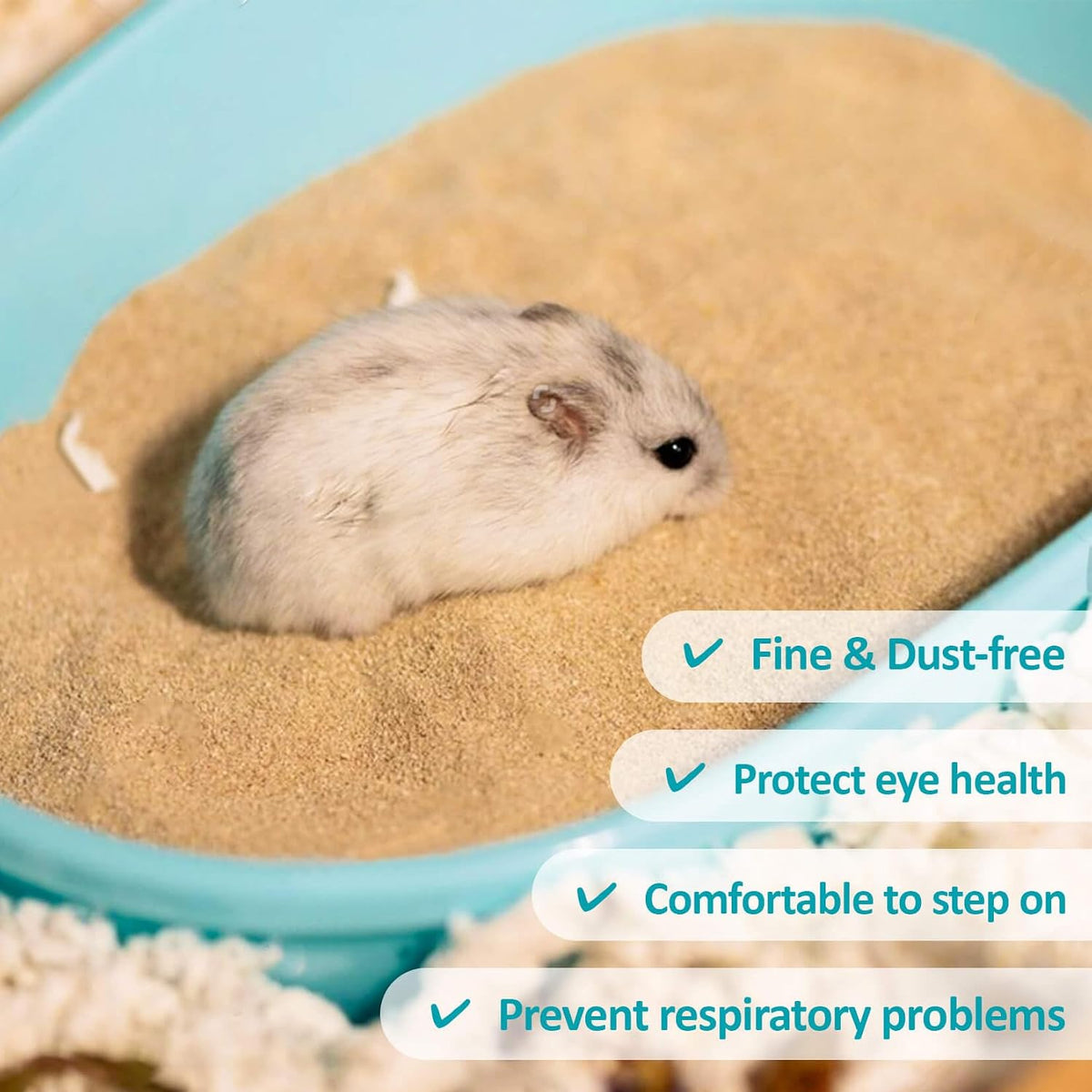 Sukh Hamster Desert Sand, Coarse Bedding Sand - Brown - image 3