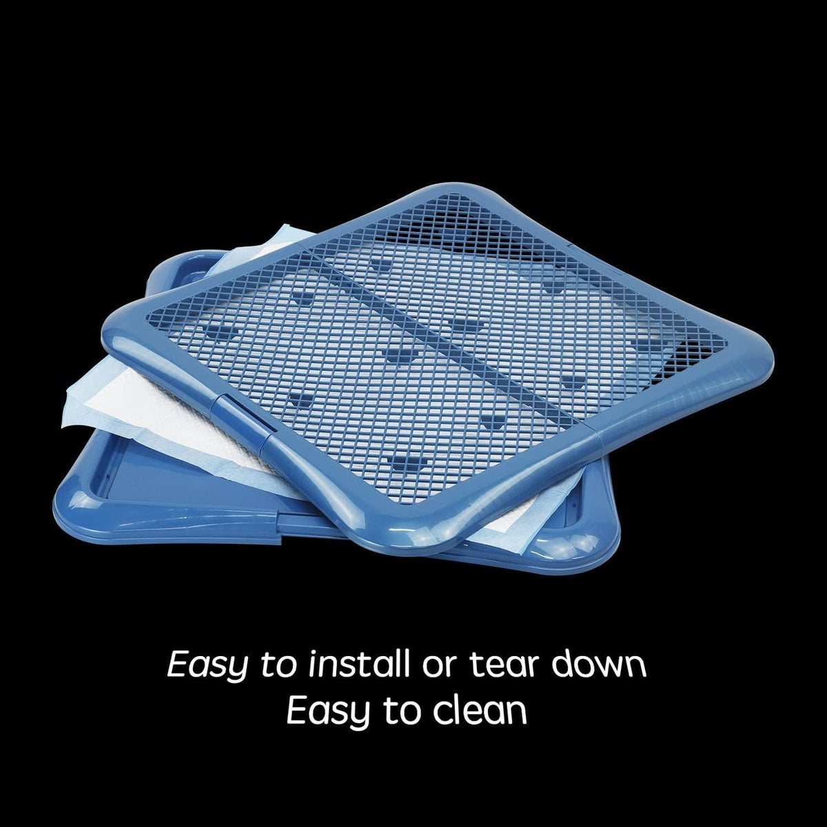 petphabet Training Pad Holder Floor Protection Dog Pad Holder Mesh - 24"X24" - image 4
