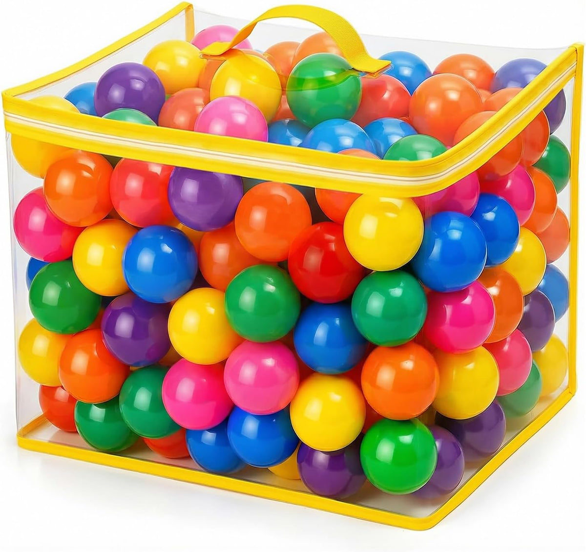 Ball Pit Balls for Toddlers: 50 100 200 400 Colorful Non-Toxic Balls - Rainbow / 2.2 inch / 200