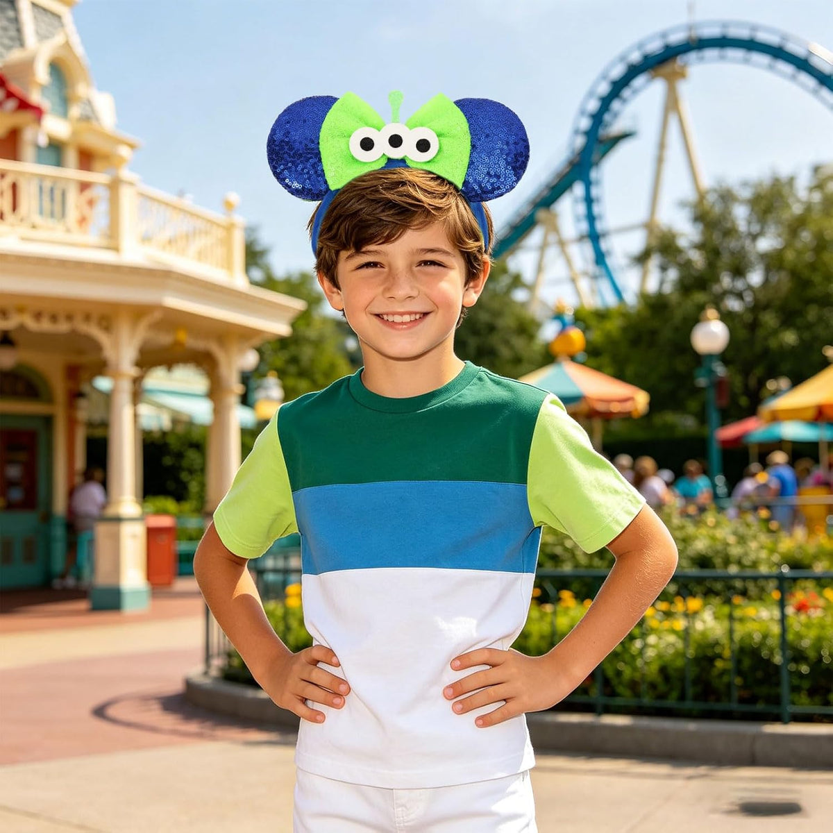 UNSPAZ Mouse Ears Headbands - Blue - image 3