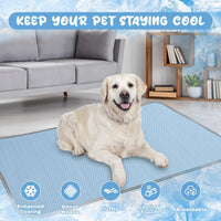 Buvlnee Summer Dog Cooling Mat - Blue / 40x28in - image 2