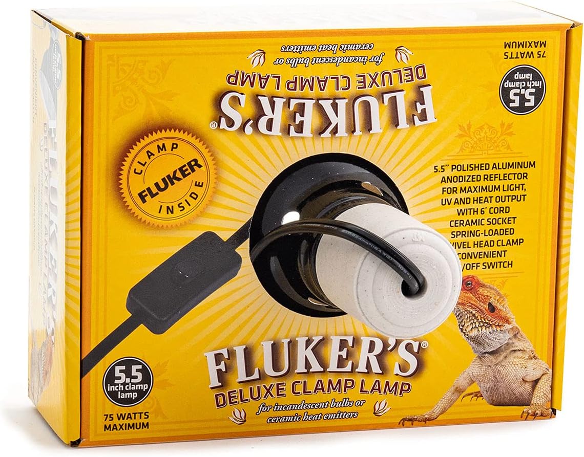 Fluker's Repta-Clamp Lamp - 5.5 Inch (Pack of 2) / 5.5" with On/Off Switch for Reptiles - image 3