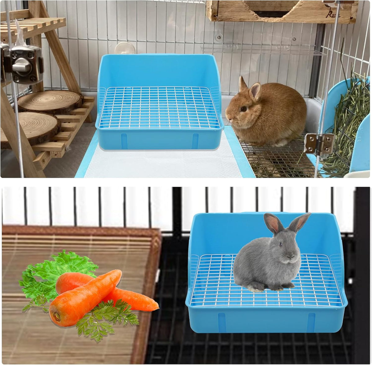10Pcs Rabbit Litter Box Toilet - 【Blue】 - image 3