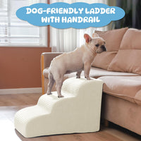 4 Step Dog Stairs Pet Ramp for High Beds, Sofas and Cars – Essentials for Dogs - Beige / 4.0 / 4-Step 20"H - image 2