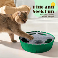 Pawaboo Interactive Cat Toy with Running Mouse - A-Green - image 2