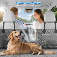 Dog Car Seat Cover for Back Seat - Grey / L - For Cars/SUV/ Sedans/MPV - image 4