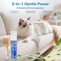 Waterless Cat Shampoo, No Rinse Foam Cat Bath - Dry Shampoo with Brush - image 2