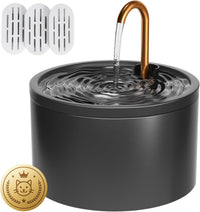 DOOOB Ceramic Cat Water Fountain - Black Ceramic Cat Fountain
