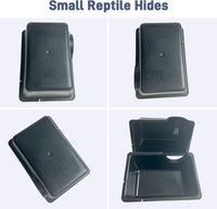 Reptile Hide Cave, Snake Hide for Ball Python & Gecko - Black / Small (2 Count) - image 3