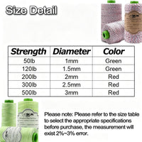 9KM DWLIFE braided dacron kite string in red polyester line - view 3