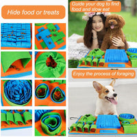 Vivifying Snuffle Mat for Dogs - Blue Green Orange - image 4