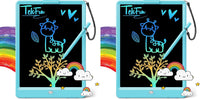 TEKFUN LCD Writing Tablet for Kids, Mess Free Doodle Board - Blue / 10 inch(Pack of 2)