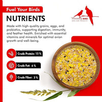 Morning Bird Eggfood 3 lbs (2-Pack, 1.5 lbs Each) – Protein Food with Essential Amino Acids, Vitamins & Minerals – Supports Growth & Feather Health – Ideal Bird Seed for Breeding and All Bird Types