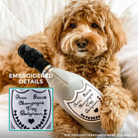 Haute Diggity Dog Woofford Reserve Bottle Plush Dog Toy - Dog Perignonn (Gray) / Small - image 4