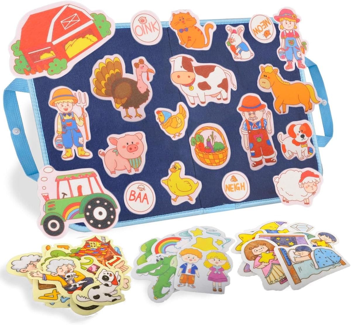 CHEFAN Felt Board for Toddlers, Felt Story Board - Old Mcdonald Had a Farm