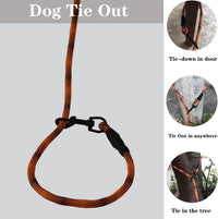 Long Dog Leash Tie-Out Check Cord - Orange / 20FT - image 2