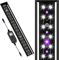 16-Inch LED UVB Reptile Light with Auto On/Off & Preset Day-Night - 16 INCH