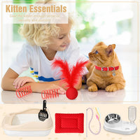 Eccliy 10 Pcs Kitten Starter Kit for Indoor - Classic / Small / Red - image 4