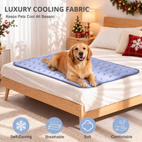 Cooling Mat for Dogs, 28"x 19" Thick & Durable Dog Cooling Mat - Blue / S - image 3