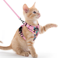 rabbitgoo Cat Harness and Leash Set, Escape Proof Vest - Xxs / Melon Munch