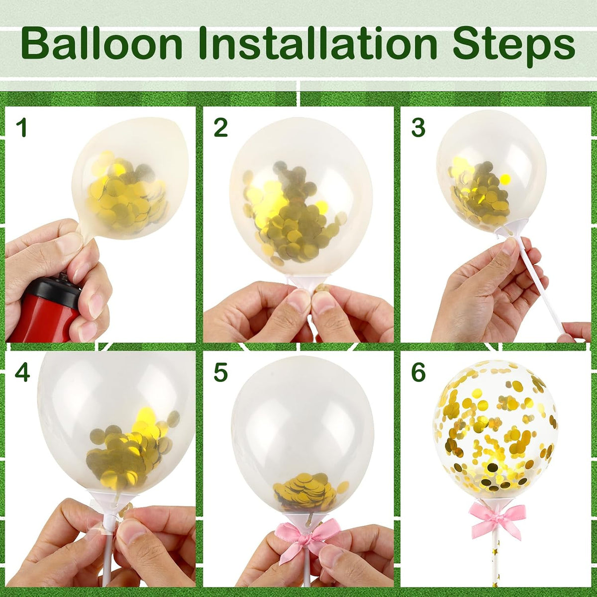 Hooqict 28Pcs Soccer Cake Decorations Set with Mini Balls - Soccer - image 3