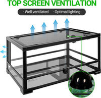 REPTI ZOO Full Glass 20 Gallon Reptile Tank - image 3