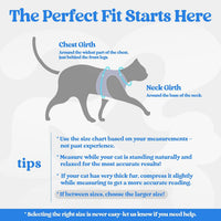 rabbitgoo Cat Harness and Leash Set, Step-in Soft Vest - XL / Blue & Light Blue - image 2