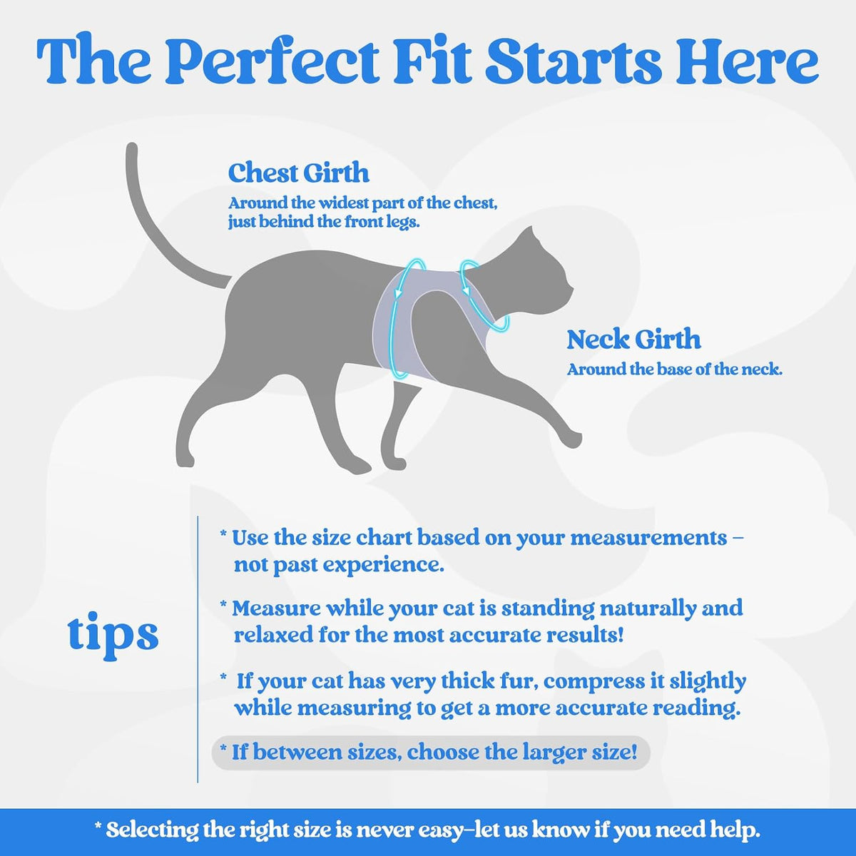 rabbitgoo Cat Harness and Leash Set, Step-in Soft Vest - XL / Blue & Light Blue - image 2