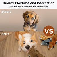 Nocciola Dog Squeaky Toys - 5pcs No Stuffing Dog Toys - image 2