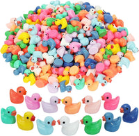 Rachan130 Pcs Mini Ducks Bulk Resin Duck Figurines for Miniature - 130