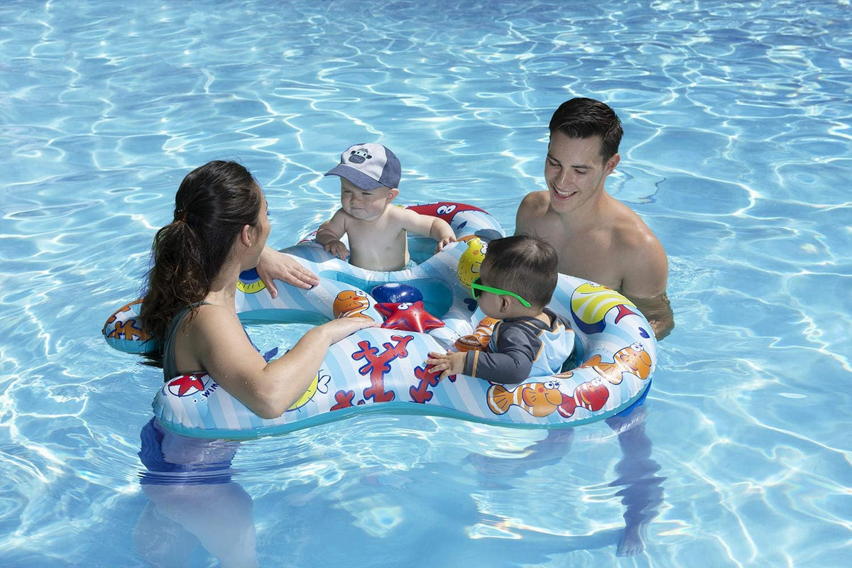 Poolmaster Mommy & Us Dual-Child Baby Pool Float - image 4