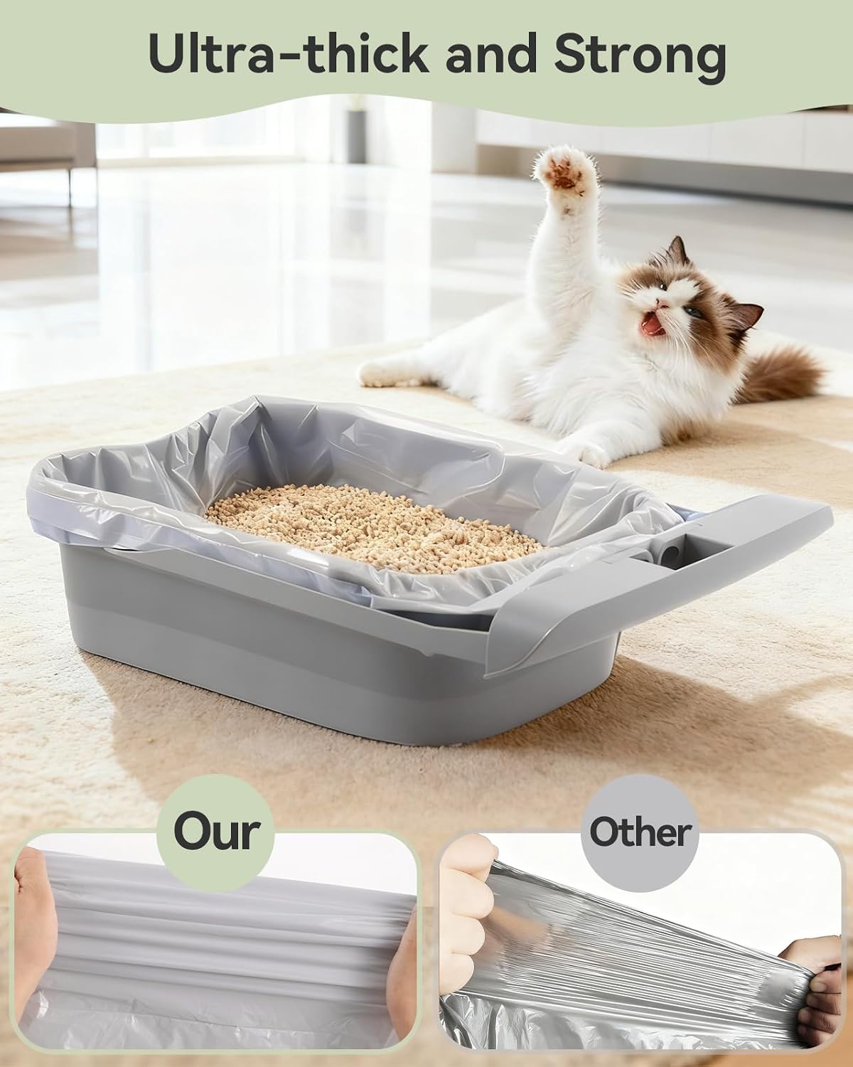 150 Count Automatic Cat Litter Box Bags fits Petpivot 11/12& NeakasaM1 – Daily Care for Cats - 1 Count (Pack of 40) - image 2