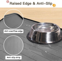 51.2"x25.6" Largest Dog Food Mat - Deep Green / 39.5"L x 29.5"W - image 2