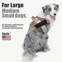 Bolux Dog Harness, No-Pull Reflective Dog Vest, Breathable Adjustable Pet Harness with Handle for Outdoor Walking - No More Pulling, Tugging or Choking