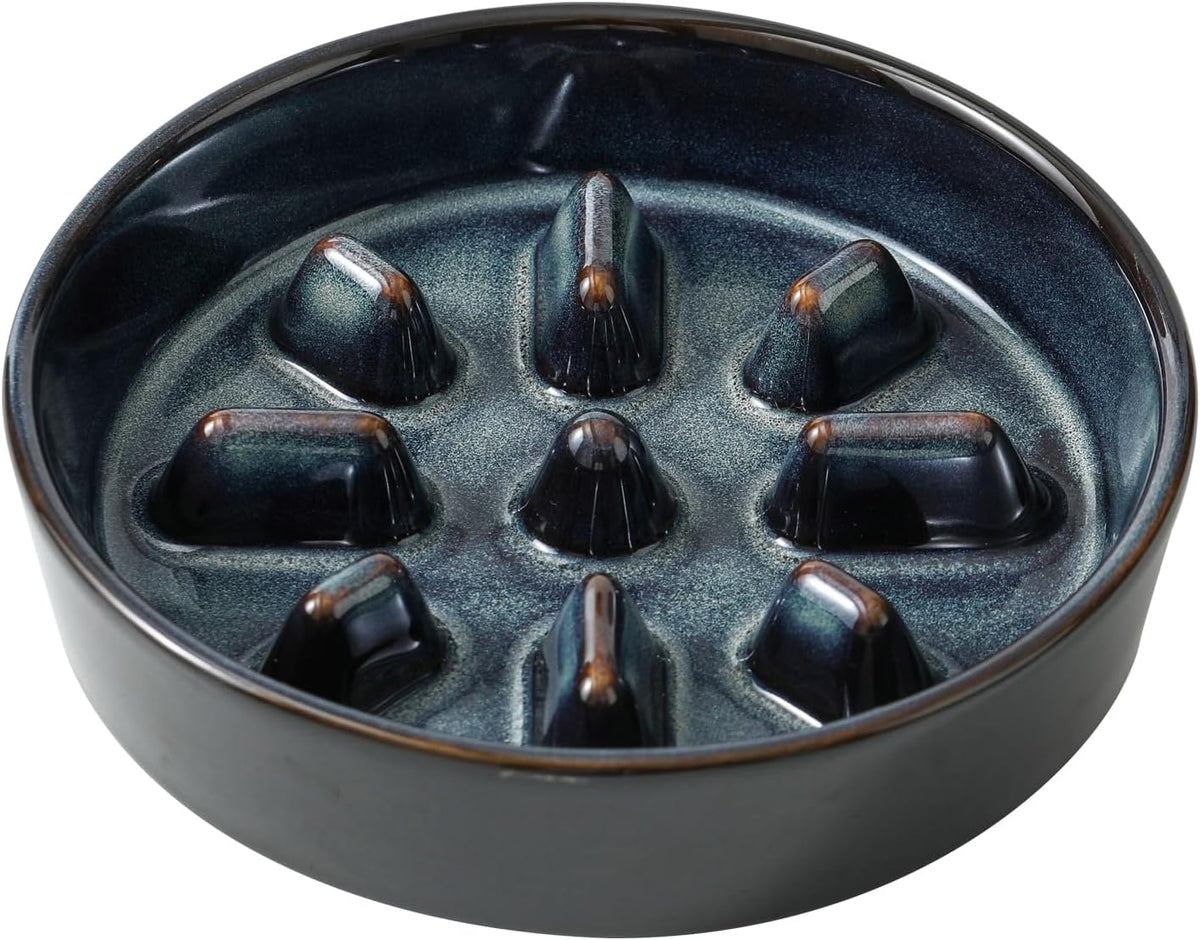 Raised Slow Feeder Dog Bowls, Elevated Dog Bowls Slow Feeder – Essentials for Dogs - 1 x Starry Sky - C / M- 7.3inch / 1.2 Cups