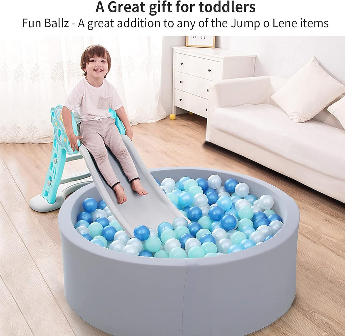Heopeis green ball pit balls, 2.75 inches, crush proof plastic for kids - view 30