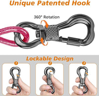 XiaZ Dog Tie Out Cable, 20ft Dog Lead for Yard, Heavy Duty Chain Line Outside for Small Medium Large Dogs Up to 250 lbs, Outdoor Dogs Runner Tether