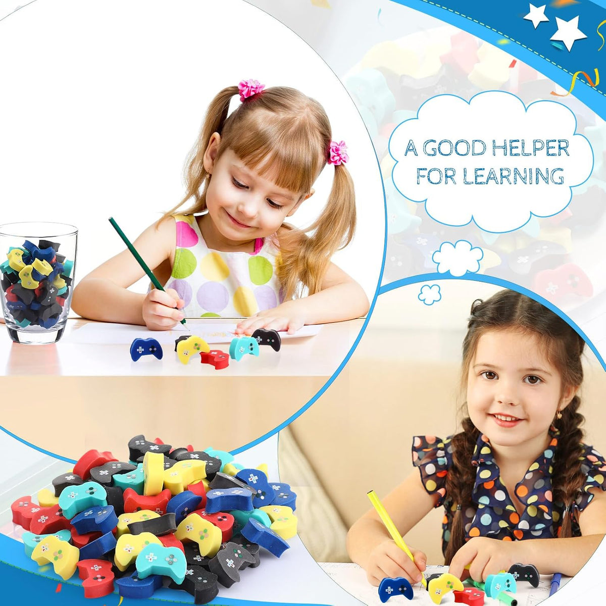 Chivao mini dog erasers for kids, 72 rubber erasers in poodle, pug, corgi and dachshund styles - view 20