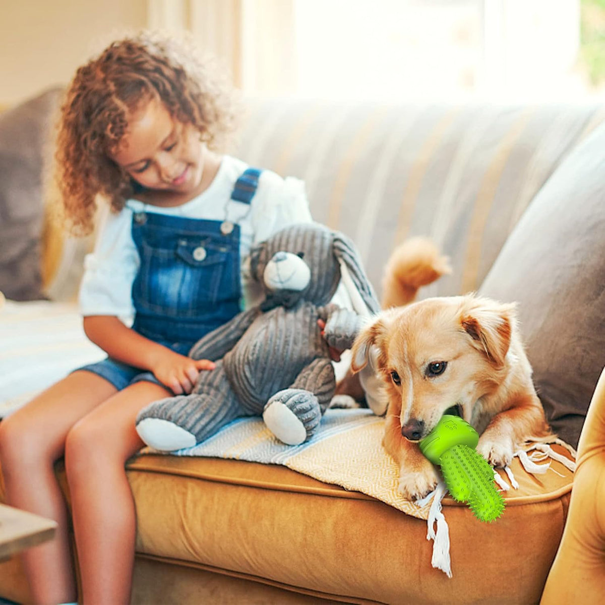 Cactus Dog Chew Toy for Aggressive Chewers - For Small Dog(Up to15lbs) / Grassgreen - image 4