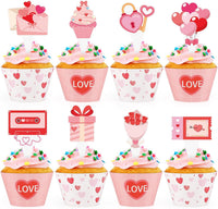 Hxezoc football cupcake toppers and wrappers set with brown and green football designs