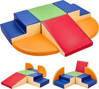 TODIBY 6-Piece Soft PU Leather Toddlers Climbing Toys - Classic / Extra-large Size