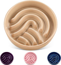 vancasso Slow Feeder Dog Bowl - Brown / 1.5 Cups