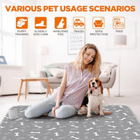 Washable Pee Pads for Dogs, 18"x24" - Gray / 48*60 Inch (Pack of 2) - image 2