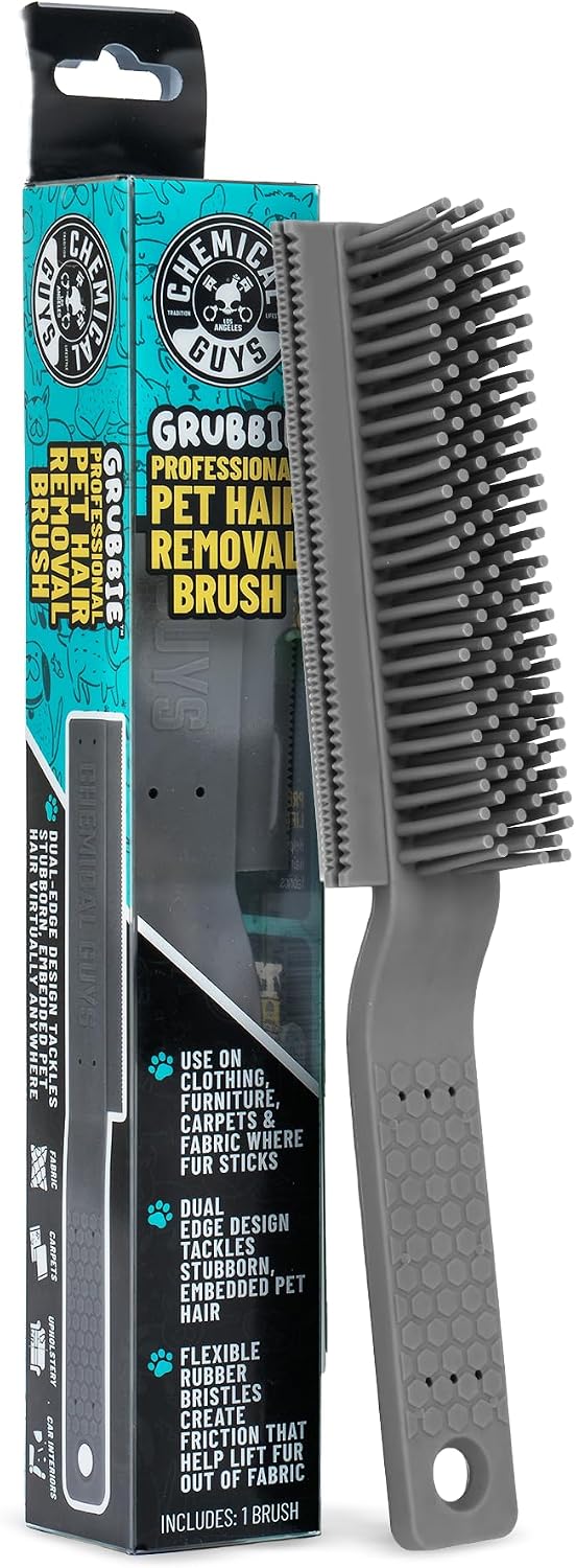 Chemical Guys, Multi-Surface Pet Hair Removal Brush for Upholstery & Carpet – Essentials for Dogs