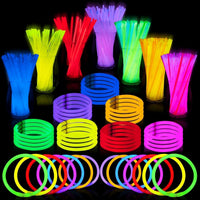 JOYIN 100 Pcs 8" Glow Sticks Bulk Party Pack - 100