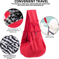 ARZQUT Dog and Cats Carrier Sling - Red - image 4