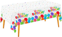 Fall Thanksgiving decorations, Disposable Tablecloth - Balloons birthday
