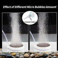 Fish Tank Bubbler, 3.2 Inch Aquarium Air Stone Kit, Nano Quiet Oxygen Diffuser for 20-70 Gallon - 2 Inch, for 2-30 Gal - image 3