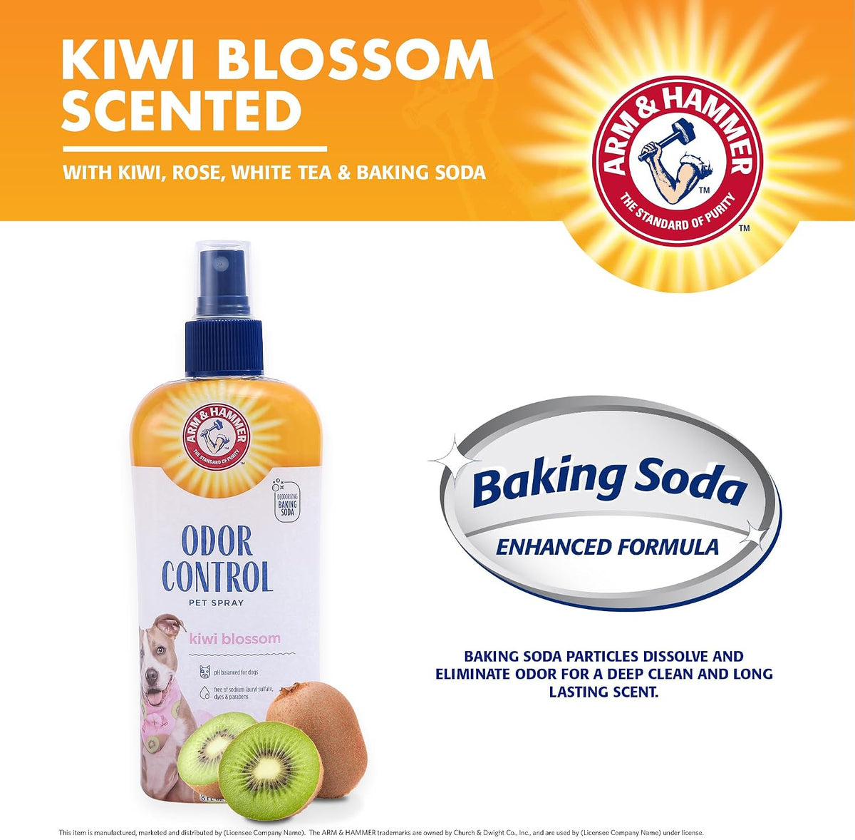 Arm & Hammer Super Deodorizing Dog Spray, Kiwi Blossom - image 3